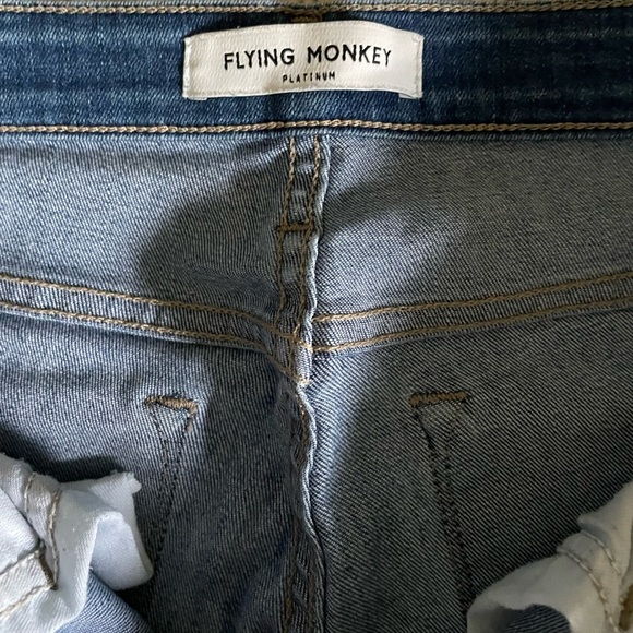 Flying monkey side striped blue ankle skinny jeans size 27 - Picture 7 of 9